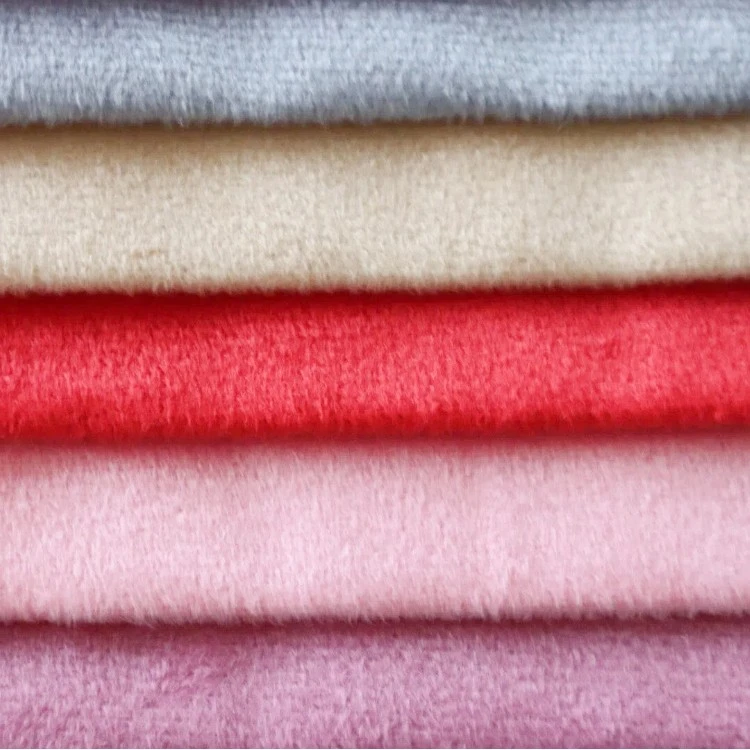 Plain Soft Short Plush Fabric For Toy Furniture suppliers