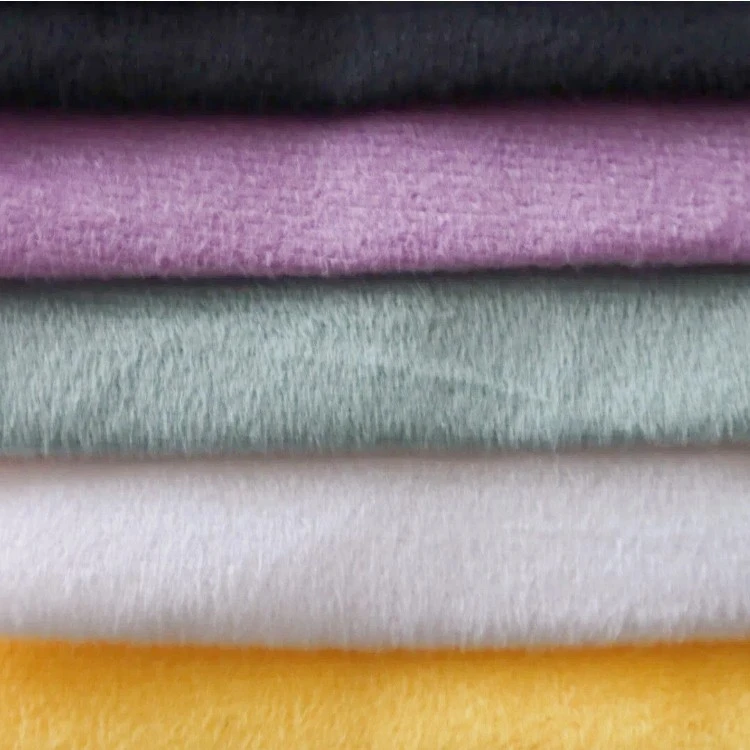 Plain Soft Short Plush Fabric For Toy Furniture high quality